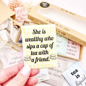 Tea Lover Gift: Handcrafted Tea Present for Tea Time - Tea Is Always a Good Idea - English High Tea Gift
