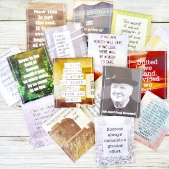 Winston Churchill Gifts: Handcrafted Churchill Tea Gift Set - Vintage WW2 Designs Inspired by Churchill's Speeches