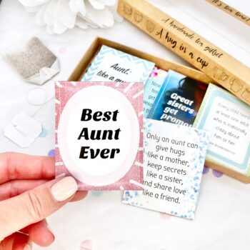 Aunt Gift Set: Handcrafted Tea Gift for an Amazing Auntie - Birthday, Christmas or Pregnancy Announcement
