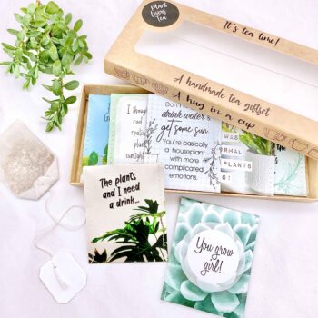 Plant Lover Gifts: Handcrafted Tea Gift Set for Plant Lovers and the Crazy Plant Lady in Your Life