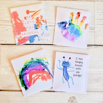 Personalised Tea Gift: Handcrafted Teabag Envelopes Featuring Your Child's Artwork