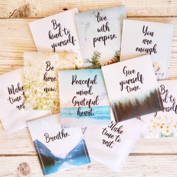 Mindfulness Gifts: Handcrafted Mindfulness Tea Gift Set - Words of Wisdom for a More Present Mind