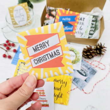 Christmas Tea Gift Set: Handcrafted Festive Teabag Envelopes for Christmas