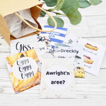 Cornish Gift: Handcrafted Tea Gift Set with Cornish Quotes and Sayings