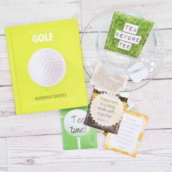 Golf Tea and Book Gift Set: Handcrafted Tea Gift Set and Little Book of Golf - The Perfect Gift for Golf Lovers