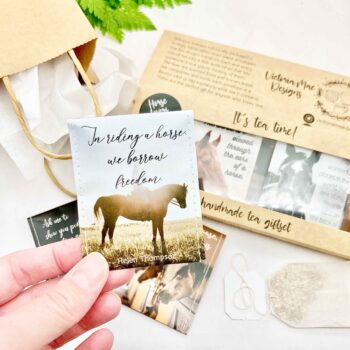 Equestrian Gifts: Handcrafted Horse Lovers Tea Gift Set for Horse Riders, Horse-Mad Girls and Women