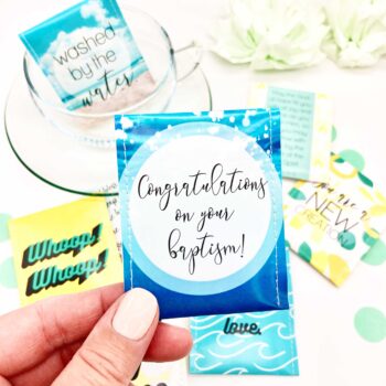 Adult Baptism Gift Set: Handcrafted Tea Gift to Celebrate a Believer's Baptism