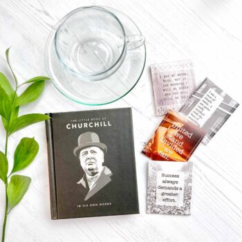 Winston Churchill Gifts: Handcrafted Tea and Book Gift Set for Winston Churchill Fans