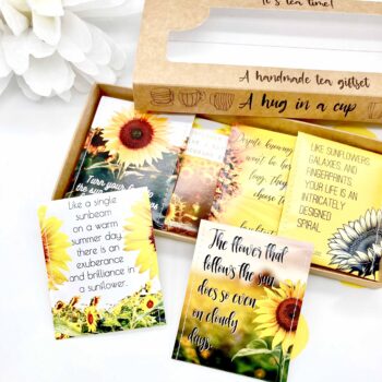 Sunflower Gifts: Handcrafted Tea Gift Set for Sunflower Lovers
