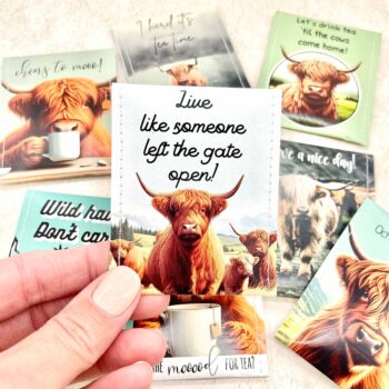 Highland Cow Gifts: Handcrafted Highland Cow Tea Gift for Highland Cow Lovers
