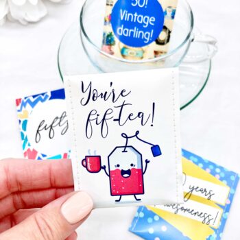 50th Birthday Gifts: Handcrafted Tea Gift Set to Celebrate a Very Special Half-Century