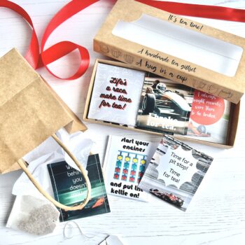 F1 Gifts: Formula One Tea Gift Set for Formula 1 Fans - Quotes from F1 Greats
