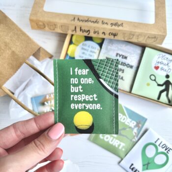 Tennis Gifts: Handcrafted Tea Gift Set for Tennis Lovers, Players and Fans
