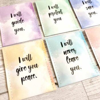 God's Promises Watercolour Tea - 50 Loose Unboxed Tea Envelopes